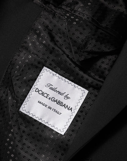 Dolce & Gabbana Men's Virgin Wool Viscose Silk & Acetate Blazer - Black
