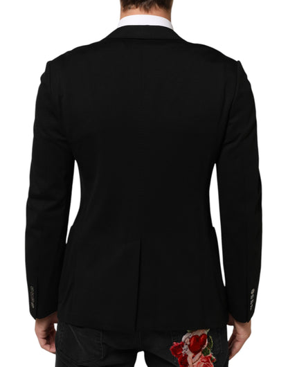 Dolce & Gabbana Men's Viscose Polyester & Polyamide Blazer - Black