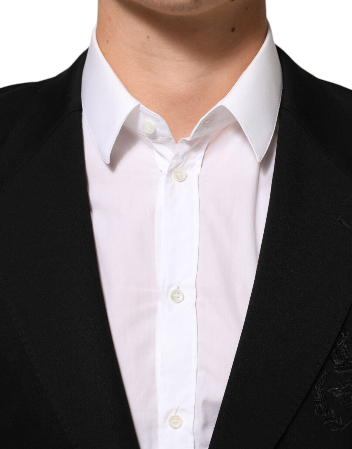 Dolce & Gabbana Men's Viscose Polyester & Polyamide Blazer - Black