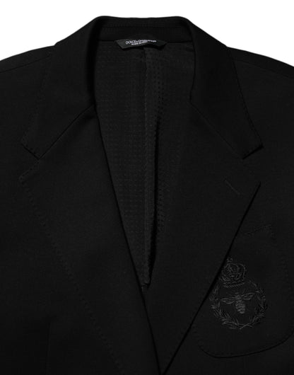 Dolce & Gabbana Men's Viscose Polyester & Polyamide Blazer - Black