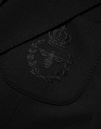 Dolce & Gabbana Men's Viscose Polyester & Polyamide Blazer - Black