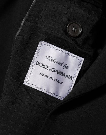 Dolce & Gabbana Men's Viscose Polyester & Polyamide Blazer - Black