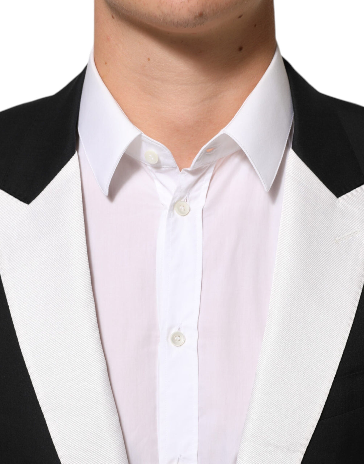 Dolce & Gabbana Women's Virgin Wool Viscose Silk & Polyester Blazer - Black White Signature