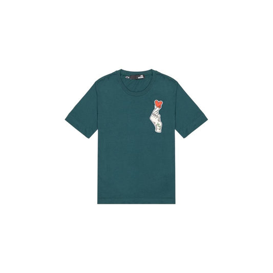 T-Shirt by Love Moschino for women in cotton black & red showcases a chic silhouette, artfully detailed with a chic and for a chic finish.