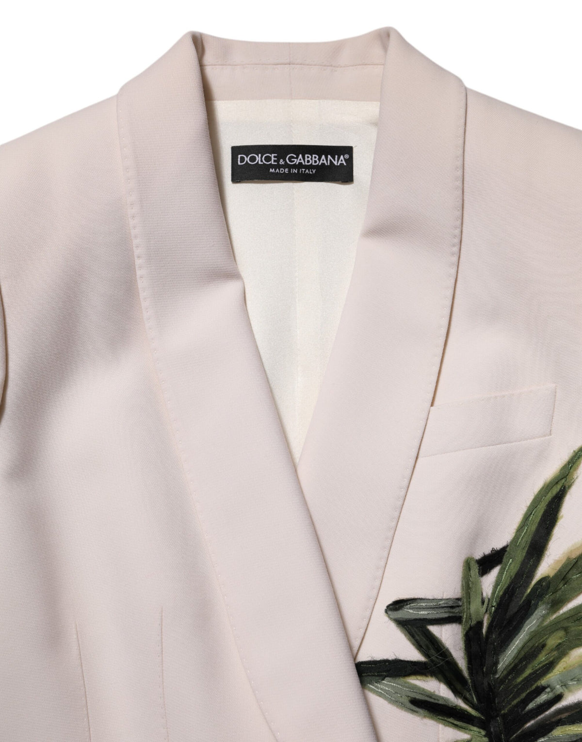 Dolce & Gabbana Women's Single Breasted Virgin Wool & Silk Overcoat - Beige