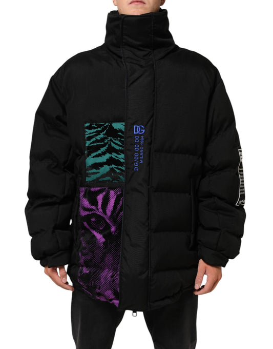 Jacket by Dolce & Gabbana for men in nylon & cotton black presents a authentic silhouette, artfully detailed with a authentic and functional pockets, insulated & windproof for a premium authentic finish.
