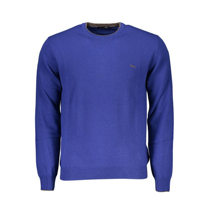 Sweatshirt by Harmont & Blaine for men in fabric blue features an provocated silhouette, detailed with a provocated and a refined crew neckline for a sophisticated aesthetic.