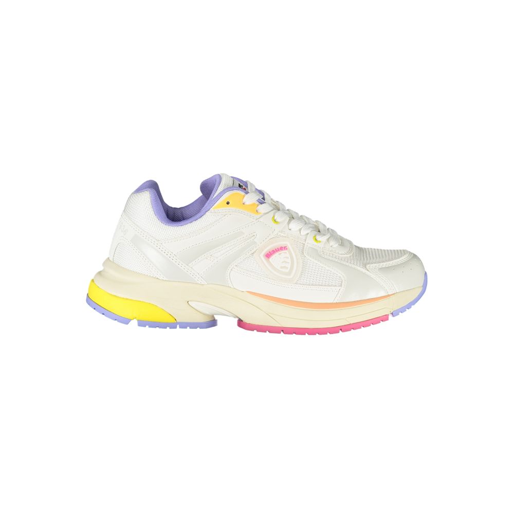 Athletic Sneakers Blauer women polyester fuchsia, peach, white, yellow & print featuring a avant-garde Women's Athletic Polyester Sneakers design with a avant-garde athletic style for a refined finish.