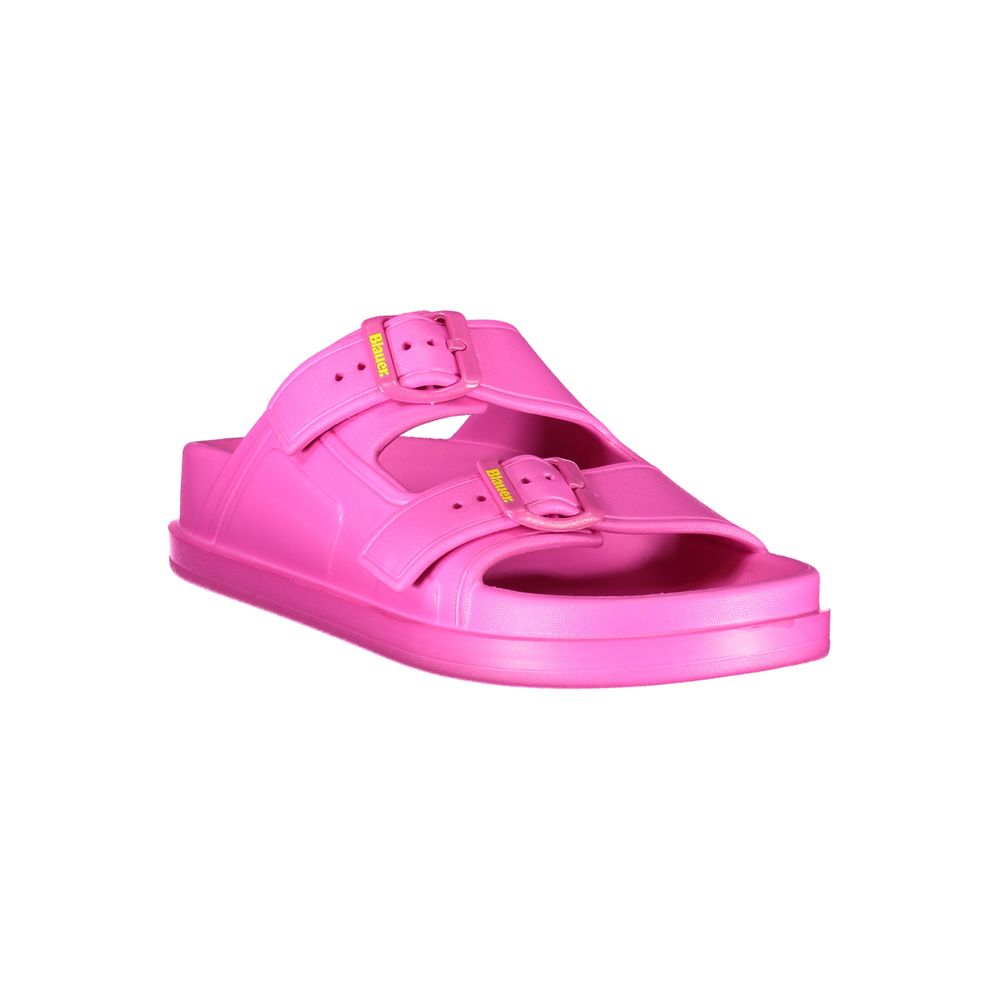 Flat Sandals by Blauer for women in polyethylene pink & print features an statuesque silhouette from the Women's Polyethylene Flat Sandals collection, showcasing a statuesque flat and elegant .