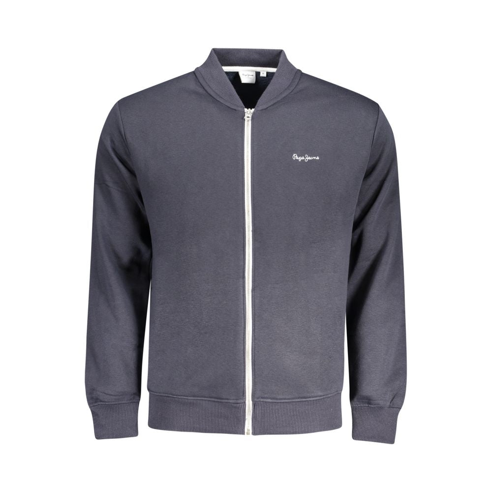 Sweatshirt by Pepe Jeans for men in cotton polyester blue showcases a slouchy chic silhouette, artfully detailed with a slouchy chic and for a slouchy chic finish.