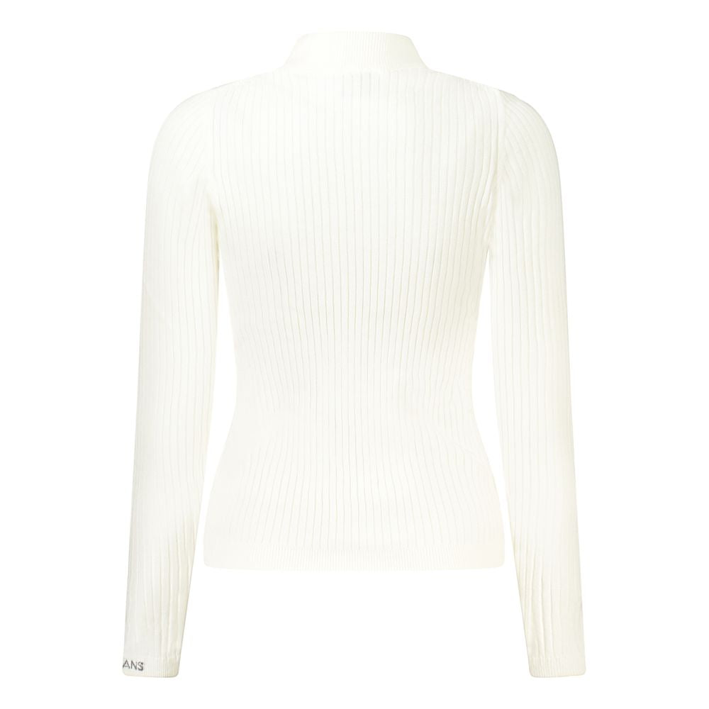 Sweatshirt by Pepe Jeans for women in viscose cotton white features an magnificent silhouette, showcasing a sophisticated high-neck neckline and detail for a truly magnificent finish.