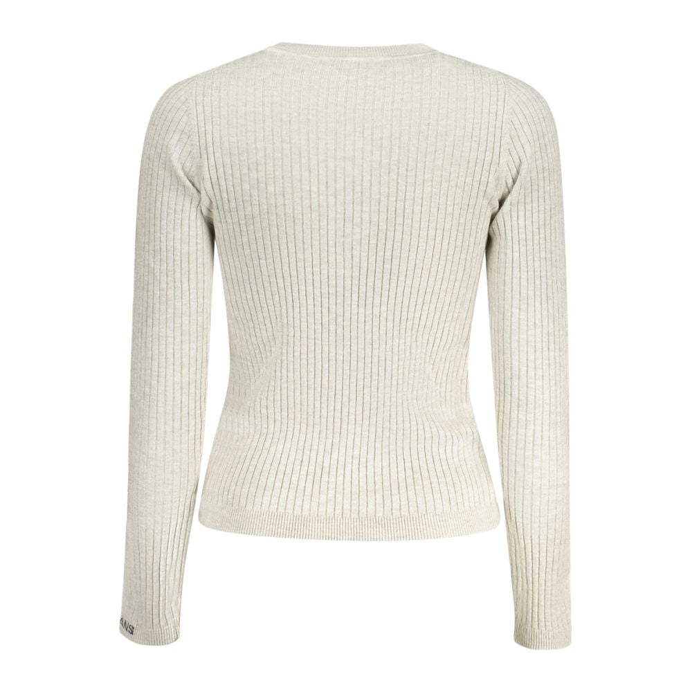 Pepe Jeans Women's Crew Neck Viscose Cotton Sweatshirt - Gray