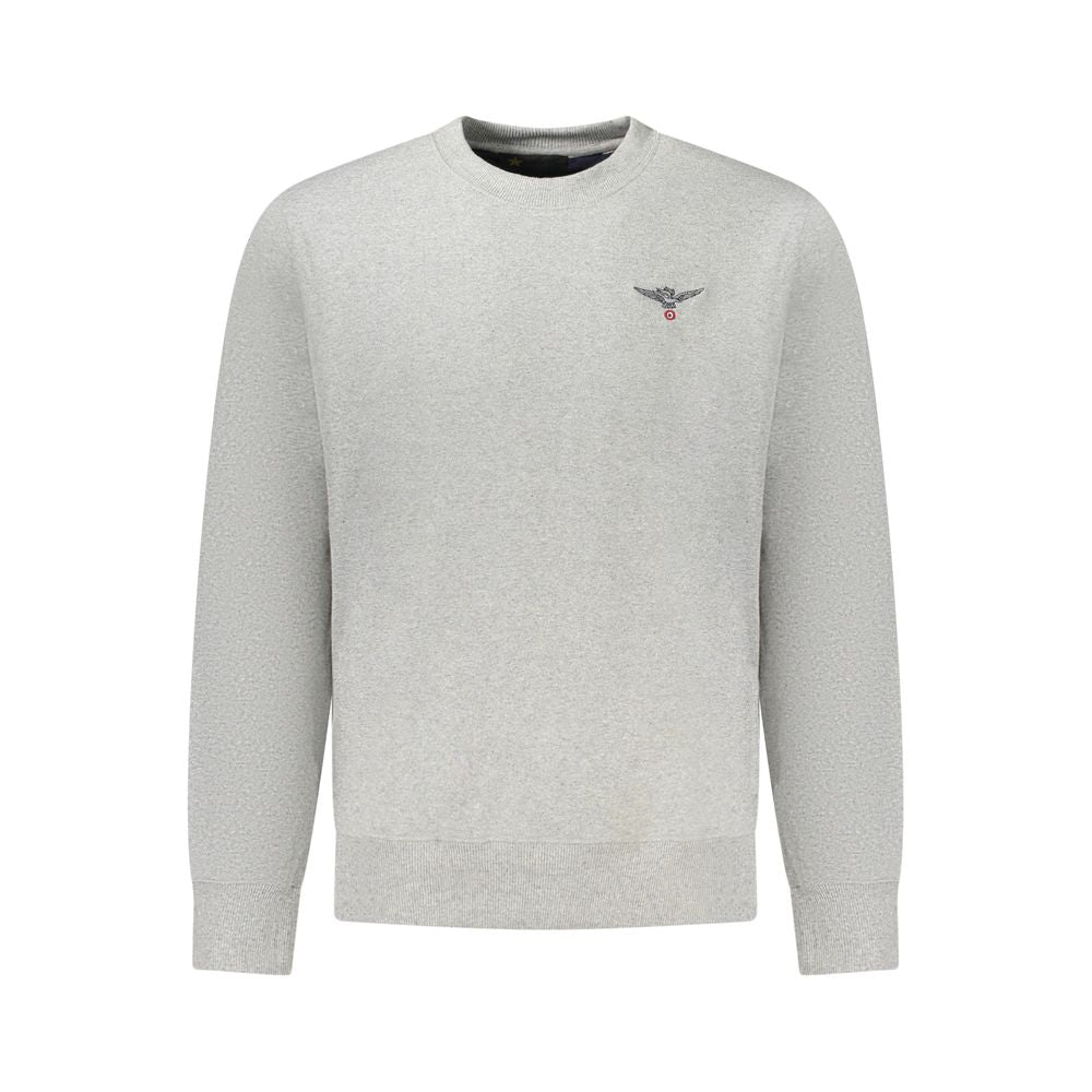 Sweatshirt by Accademia Militare for men in cotton polyester gray presents a smart casual silhouette, featuring a smart casual crew neckline and for a sophisticated look.