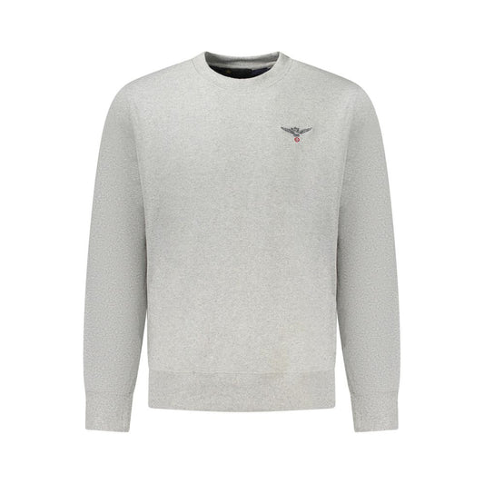 Sweatshirt by Accademia Militare for men in cotton polyester gray presents a smart casual silhouette, featuring a smart casual crew neckline and for a sophisticated look.