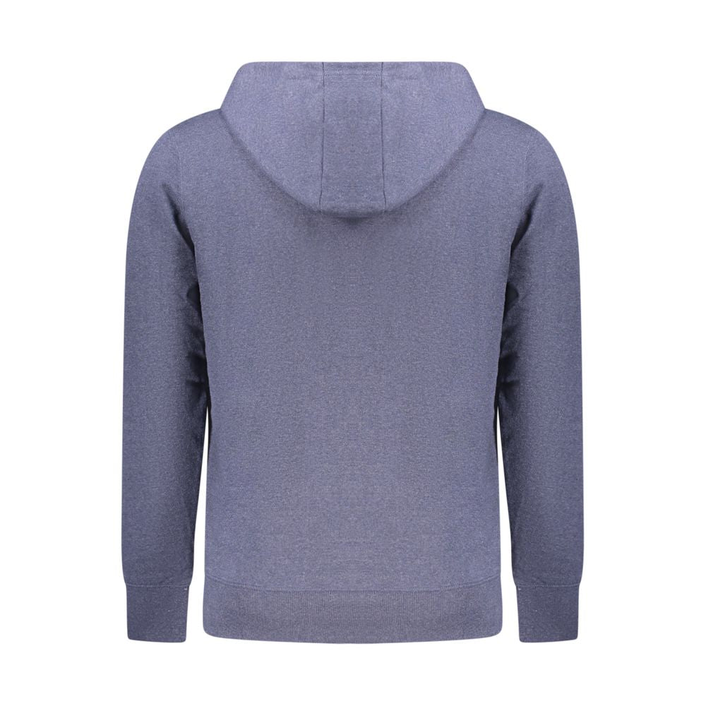 Hooded Sweatshirt Hoodie by Accademia Militare for men in cotton polyester blue features an dramatic silhouette, showcasing a sophisticated and dramatic for a refined, modern aesthetic.