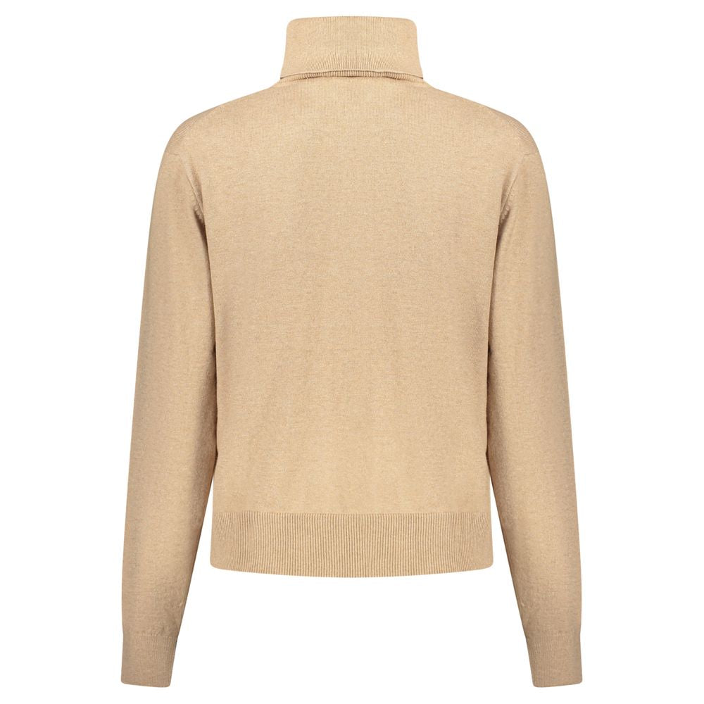 Sweater by Pepe Jeans for women in cashmere cotton blend beige showcases an masterful silhouette, artfully detailed with a masterful and for a sophisticated, premium finish.