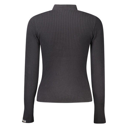 Sweatshirt by Pepe Jeans for women in viscose cotton black presents a smart casual silhouette, featuring a smart casual high-neck neckline and for a sophisticated look.