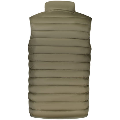 Vest by Cavalli Class for men in polyester green & signature features an on trend silhouette, showcasing a sophisticated and premium pockets for a truly on trend finish.