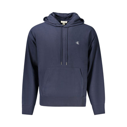 Hooded Sweatshirt Hoodie by Calvin Klein for men in cotton polyester blue features a edgy silhouette, detailed with a edgy hooded neckline and for a refined finish.