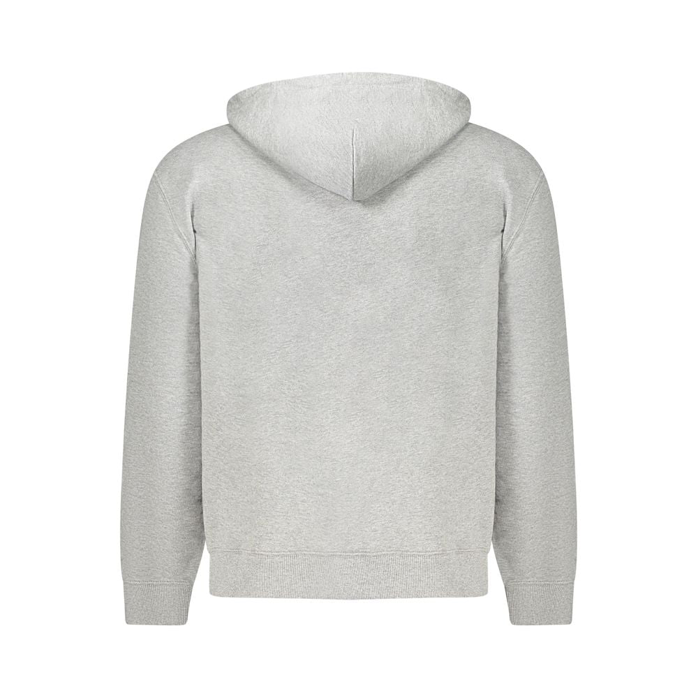 Hooded Sweatshirt Hoodie by Calvin Klein for men in stretch cotton gray features a edgy silhouette, detailed with a edgy hooded neckline and for a refined finish.