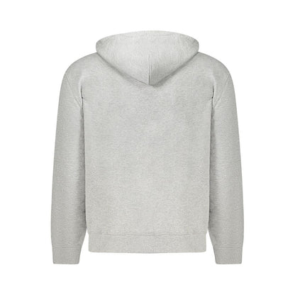 Hooded Sweatshirt Hoodie by Calvin Klein for men in stretch cotton gray features a edgy silhouette, detailed with a edgy hooded neckline and for a refined finish.