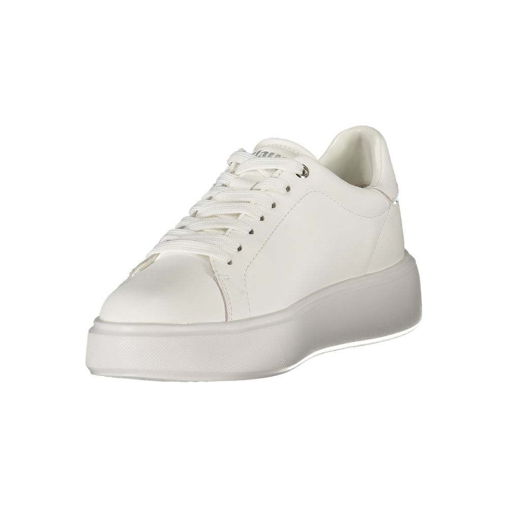 Athletic Sneakers Blauer women polyester polyethylene leather white featuring a avant-garde Essence Women's Athletic Polyester Polyethylene Leather Sneakers design with a avant-garde athletic style for a refined finish.