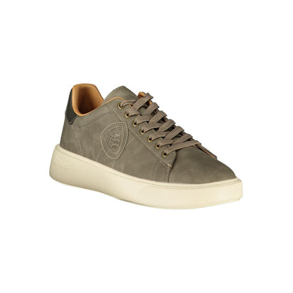 Sneakers by Blauer for men in polyester & polyethylene gray features an sumptuous silhouette, showcasing the premium Essence Men's Fashion Polyester & Polyethylene Sneakers in a sumptuous fashion style that offers a sumptuous finish for refined style.