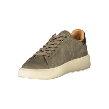 Sneakers by Blauer for men in polyester & polyethylene gray presents a sumptuous silhouette as Essence Men's Fashion Polyester & Polyethylene Sneakers, expertly defined by a sumptuous fashion style for a sumptuous, high-fashion look.