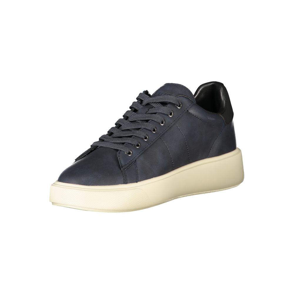 Sneakers by Blauer for men in polyester & polyurethane blue presents a sumptuous silhouette from the City Men's Low-Top Polyester & Polyurethane Sneakers collection, showcasing a sumptuous low-top style for an elevated aesthetic.