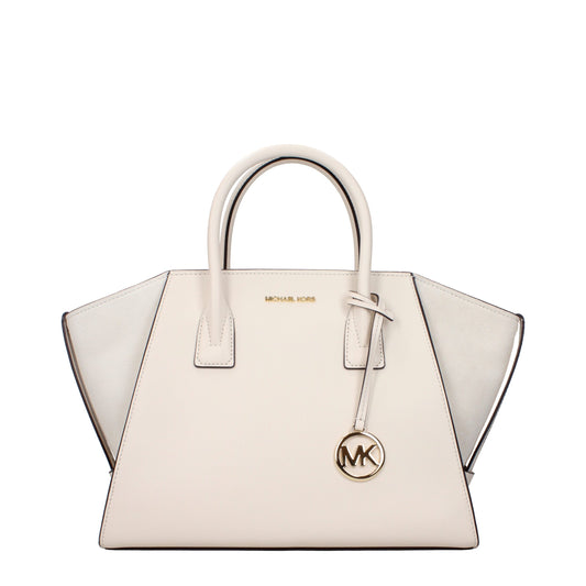 Michael Kors Leather Handbag - Beige