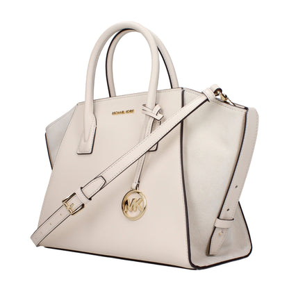 Michael Kors Leather Handbag - Beige