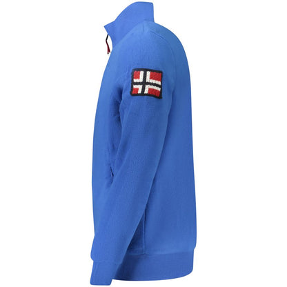 Sweatshirt by Norway 1963 for men in polyester blue features an provocated silhouette, detailed with a provocated and a refined for a sophisticated aesthetic.