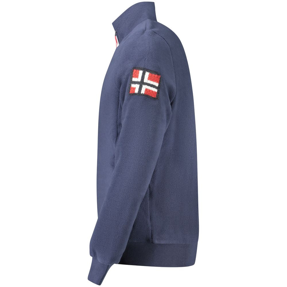 Sweatshirt by Norway 1963 for men in polyester blue features an provocated silhouette, detailed with a provocated and a refined for a sophisticated aesthetic.