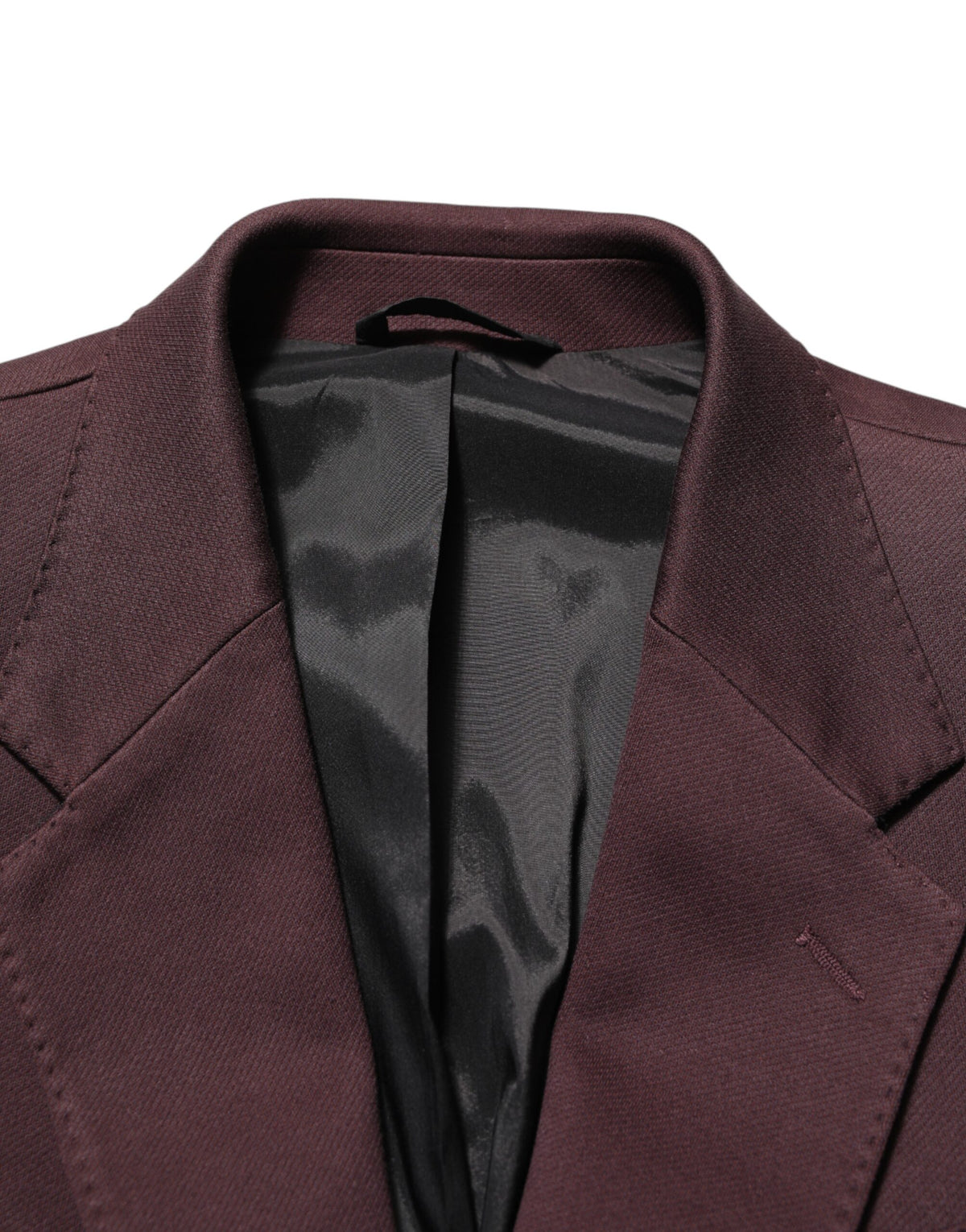 Dolce & Gabbana Men's Stretch Poly Cotton Blazer - Maroon