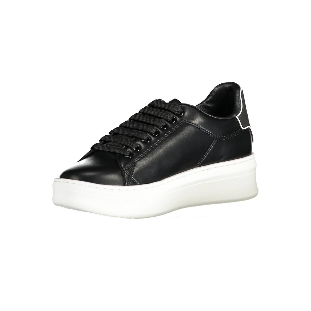 Sneakers by Gaelle Paris for women in polyethylene black features an sumptuous silhouette, showcasing the premium Women's Athletic Polyethylene Sneakers in a sumptuous athletic style that offers a sumptuous finish for refined style.