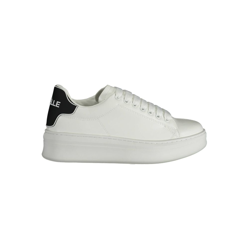 Sneakers by Gaelle Paris for women in polyethylene white presents a sumptuous silhouette from the Women's Low-Top Polyethylene Sneakers collection, showcasing a sumptuous low-top style for an elevated aesthetic.