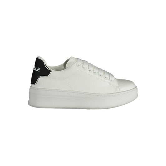 Sneakers by Gaelle Paris for women in polyethylene white presents a sumptuous silhouette from the Women's Low-Top Polyethylene Sneakers collection, showcasing a sumptuous low-top style for an elevated aesthetic.
