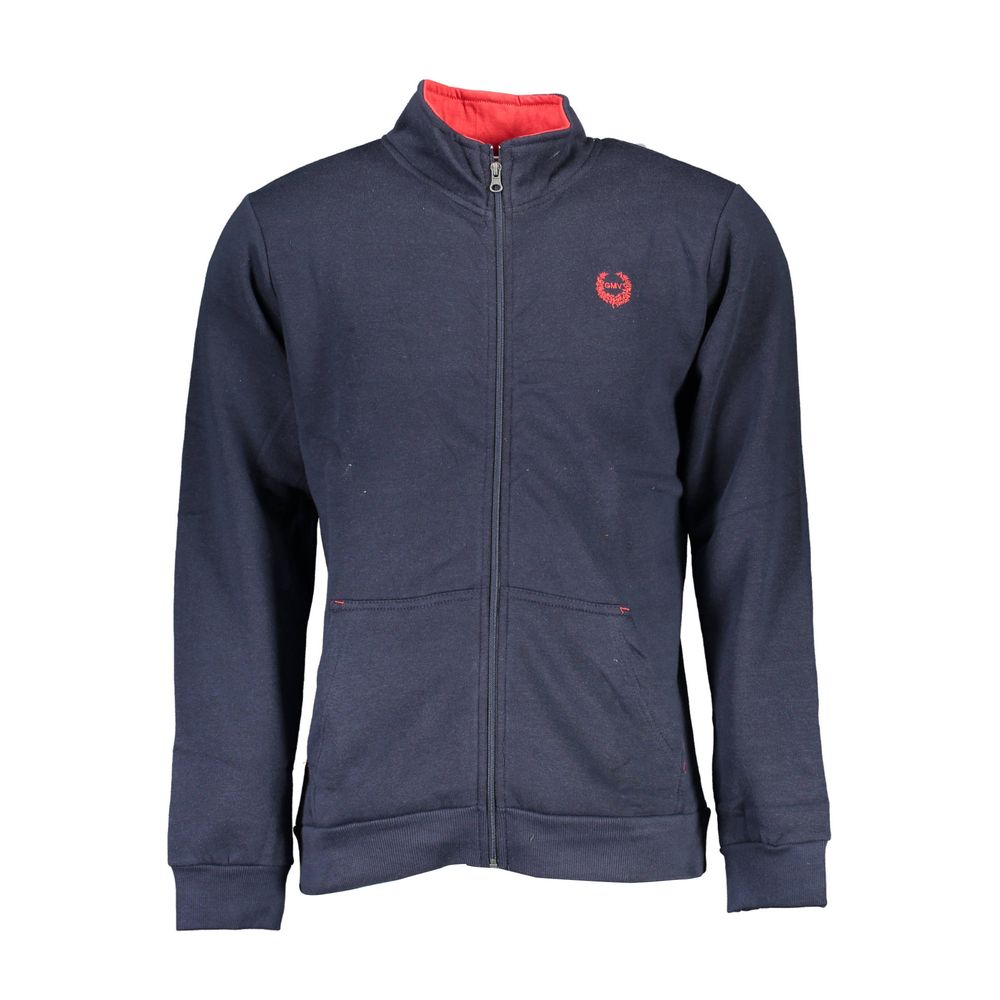 Sweatshirt by Gianmarco Venturi for men in cotton blue features an exquisite silhouette, showcasing and details for a exquisite look.