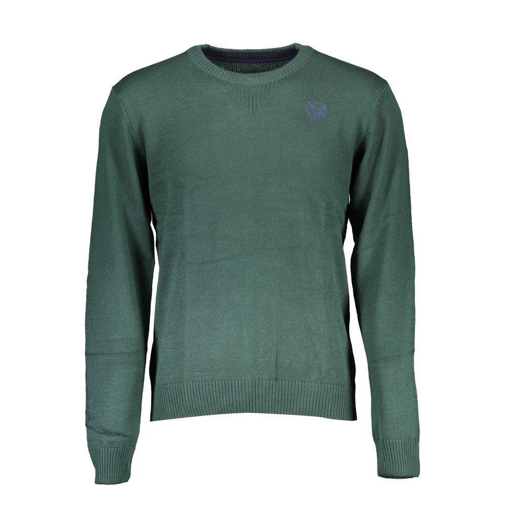 Sweatshirt by Gianmarco Venturi for men in cotton green features a unrivaled silhouette with a refined crew neckline and unrivaled detailing for a sophisticated look.