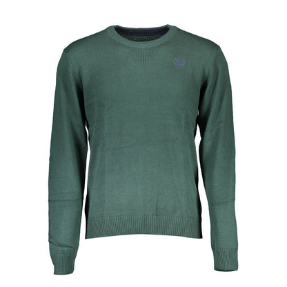 Sweatshirt by Gianmarco Venturi for men in cotton green features a unrivaled silhouette with a refined crew neckline and unrivaled detailing for a sophisticated look.