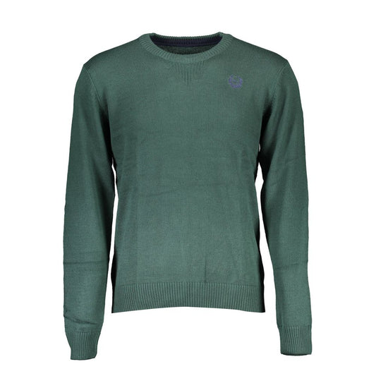 Sweatshirt by Gianmarco Venturi for men in cotton green features a unrivaled silhouette with a refined crew neckline and unrivaled detailing for a sophisticated look.