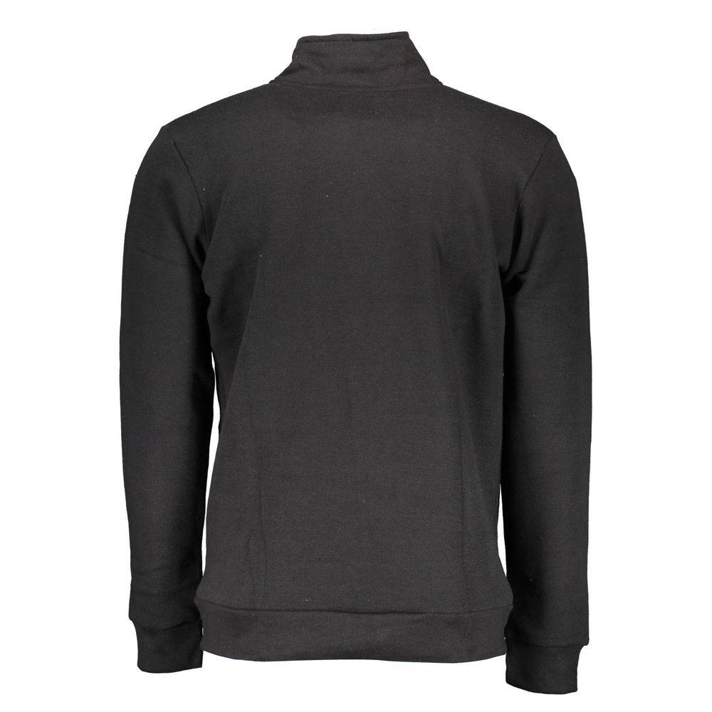 Sweatshirt by Gianmarco Venturi for men in cotton black features an exquisite silhouette, showcasing and details for a exquisite look.
