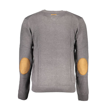 Sweatshirt by Gianmarco Venturi for men in cotton gray showcases a slouchy chic silhouette, artfully detailed with a slouchy chic and for a slouchy chic finish.