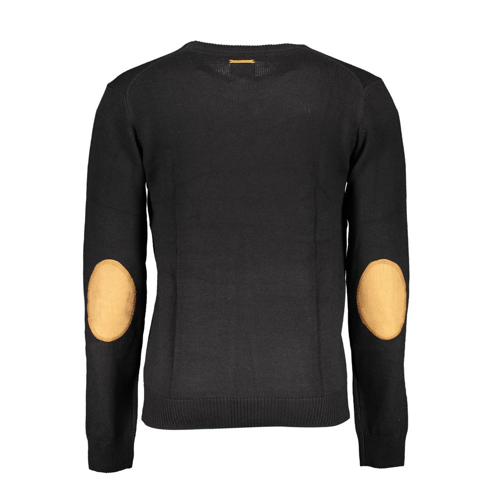 Sweatshirt by Gianmarco Venturi for men in cotton black features a unrivaled silhouette with a refined crew neckline and unrivaled detailing for a sophisticated look.