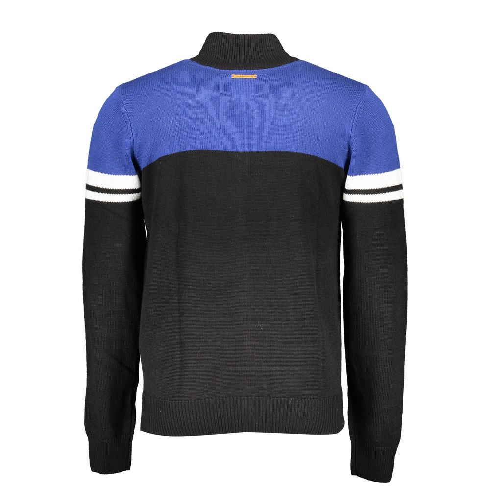 Cardigan by Gianmarco Venturi for men in cotton black features an crisp silhouette, showcasing a sophisticated and detail for a truly crisp finish.