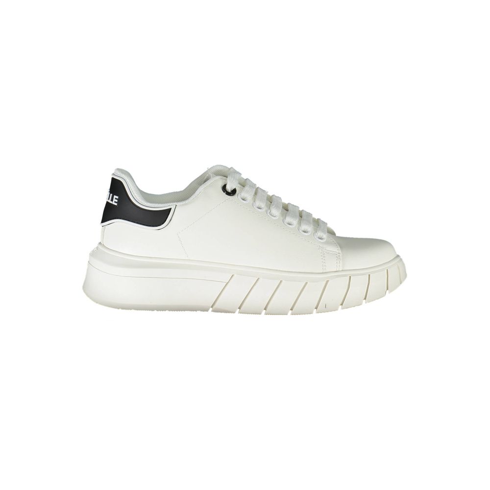 Sneakers by Gaelle Paris for women in polyester white presents a sumptuous silhouette from the Women's Athletic Polyester Sneakers collection, showcasing a sumptuous athletic style for an elevated aesthetic.
