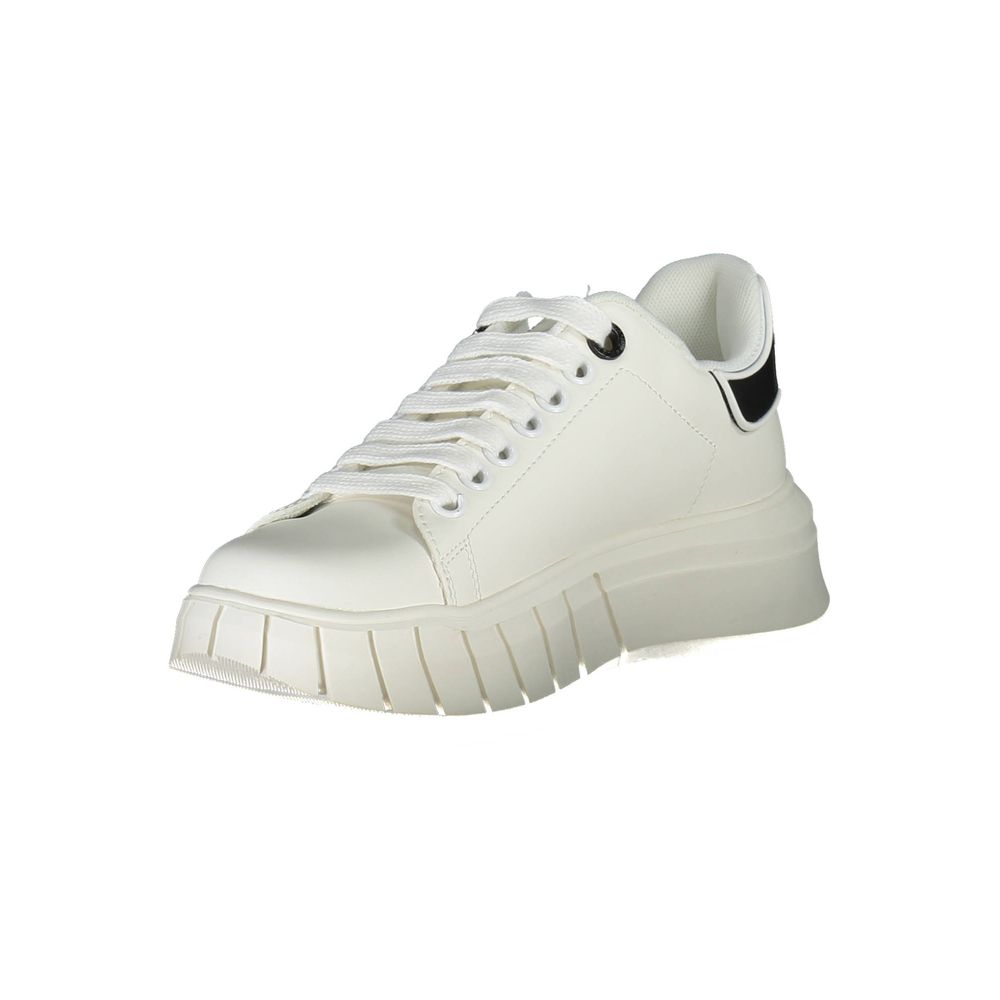 Sneakers by Gaelle Paris for women in polyester white features an sumptuous silhouette, showcasing the premium Women's Athletic Polyester Sneakers in a sumptuous athletic style that offers a sumptuous finish for refined style.
