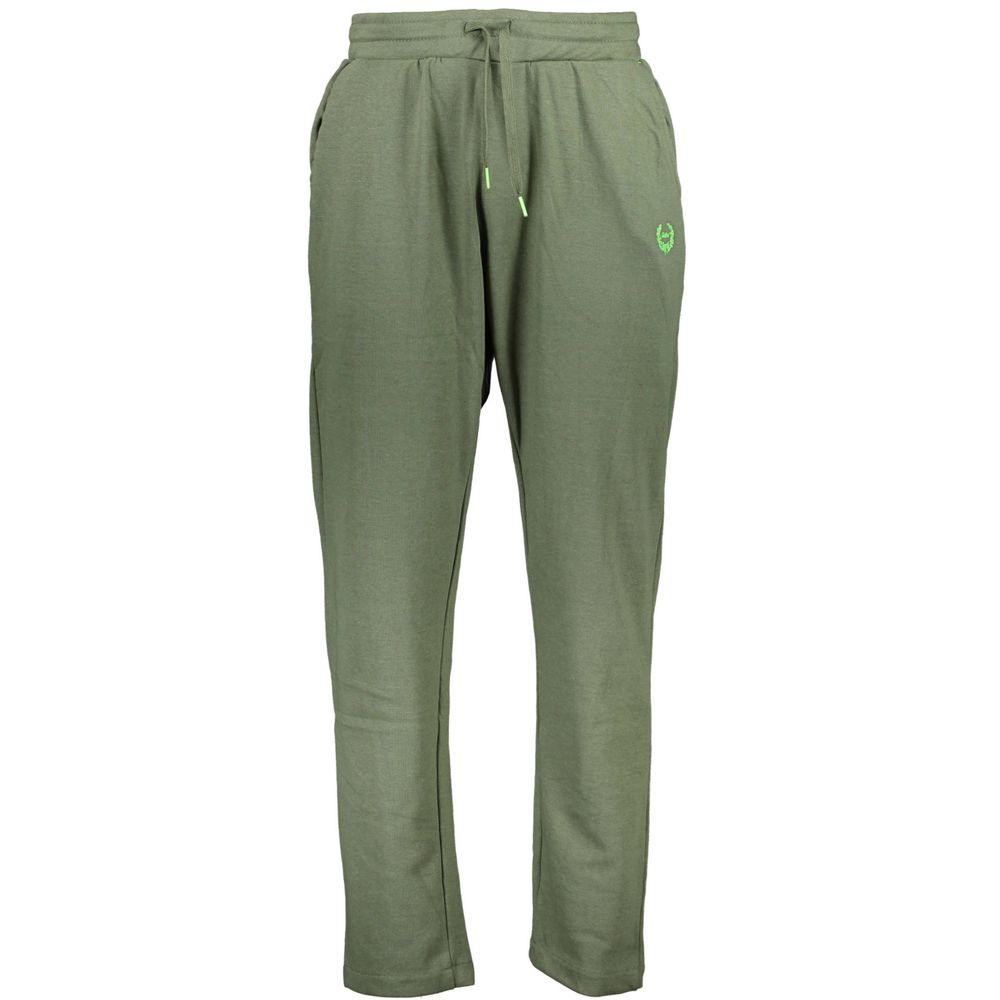Pants by Gianmarco Venturi for men in cotton green features a enduring silhouette, showcasing a enduring and long with a for a premium, tailored aesthetic.
