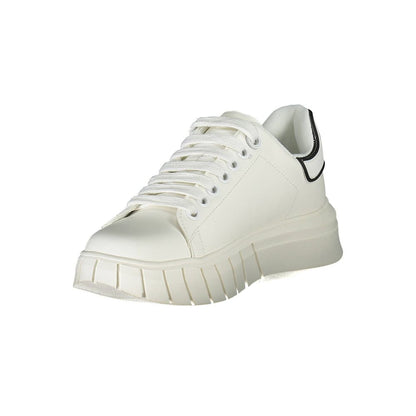 Sneakers by Gaelle Paris for women in polyester white presents a sumptuous silhouette from the Women's Athletic Polyester Sneakers collection, showcasing a sumptuous athletic style for an elevated aesthetic.
