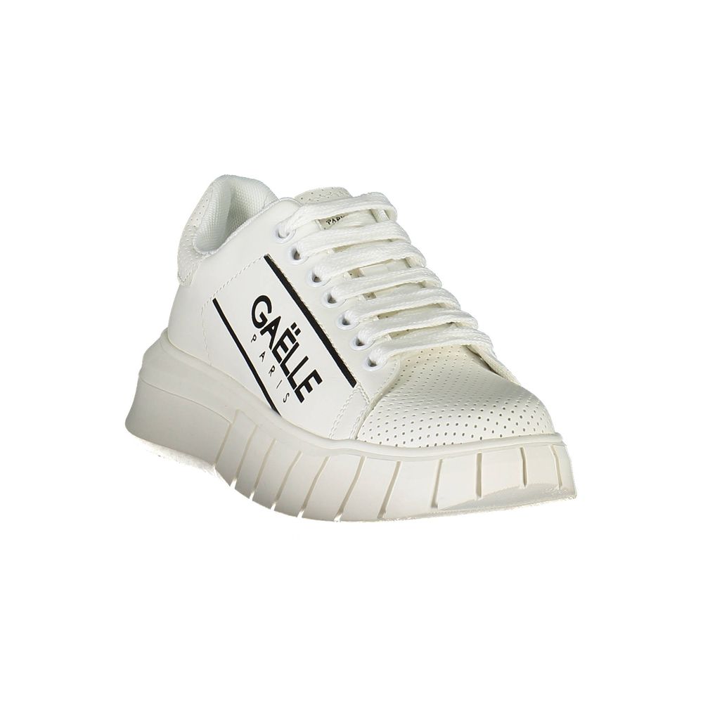 Sneakers by Gaelle Paris for women in polyester & polyurethane black & white features an opulent silhouette from the Women's Athletic Polyester & Polyurethane Sneakers collection, showcasing a signature athletic style with an opulent finish.